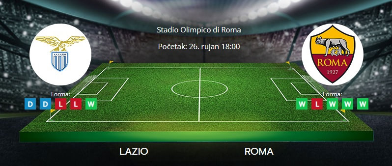 Tipovi za Lazio vs. Roma, 26. rujan 2021., Serie A