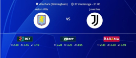 Tipovi za Aston Villa vs. Juventus, 27. studeni 2024., Liga prvaka