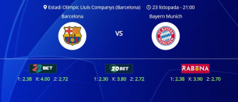 Tipovi za Barcelona vs. Bayern, 23. listopad 2024., Liga prvaka