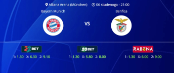 Tipovi za Bayern vs. Benfica, 6. studeni 2024., Liga prvaka