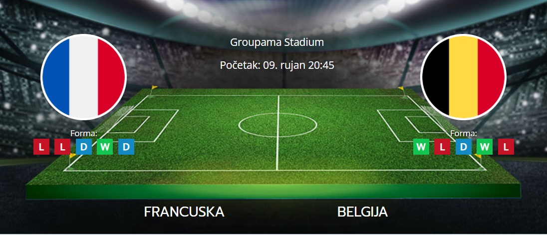 Tipovi za Francuska vs. Belgija, 9. rujan 2024., Liga nacija