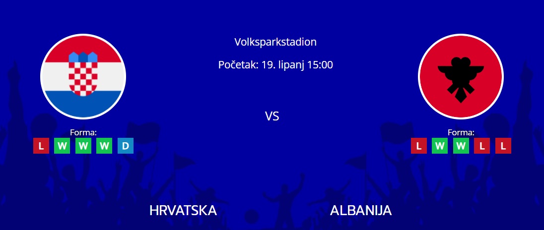 Tipovi za Hrvatska vs. Albanija, 19. lipanj 2024., Euro 2024
