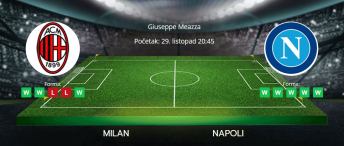 Tipovi za Milan vs. Napoli, 29. listopad 2024., Serie A