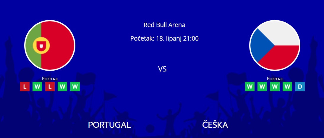 Tipovi za Portugal vs. Češka, 18. lipanj 2024., Euro 2024