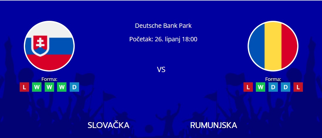 Tipovi za Slovačka vs. Rumunjska 26. lipanj 2024., Euro 2024