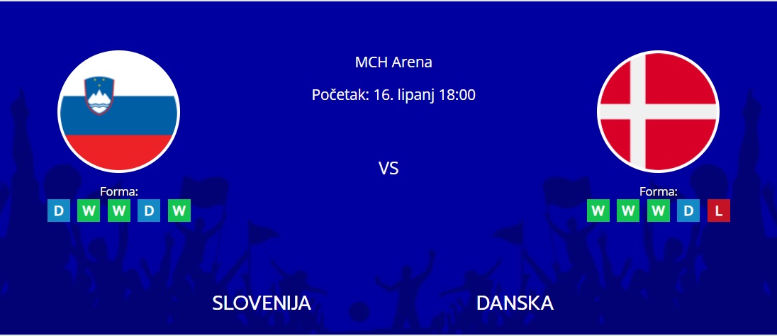 Tipovi za Slovenija vs. Danska, 16. lipanj 2024., Euro 2024