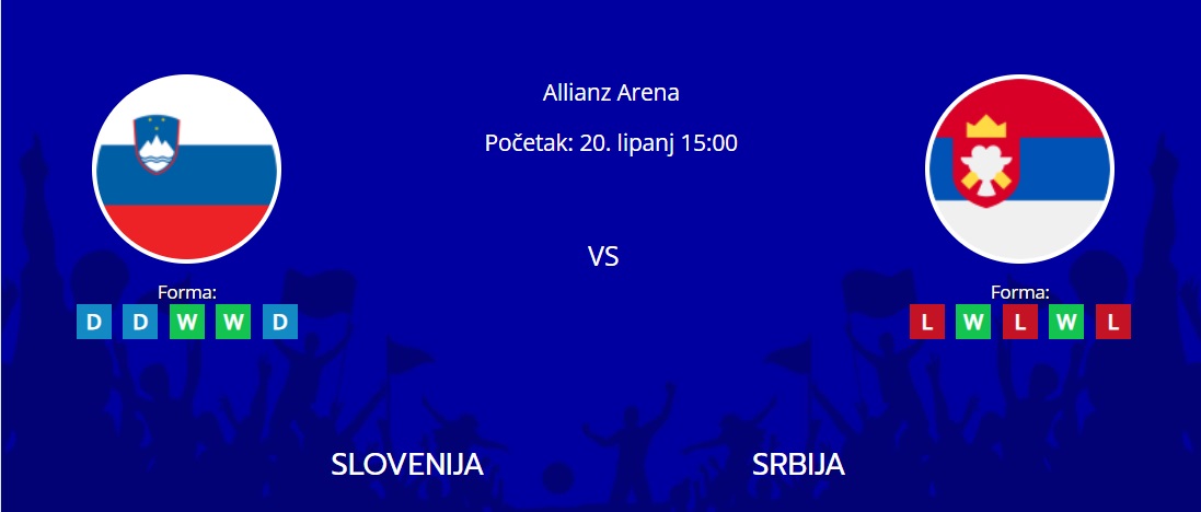 Tipovi za Slovenija vs. Srbija, 20. lipanj 2024., Euro 2024