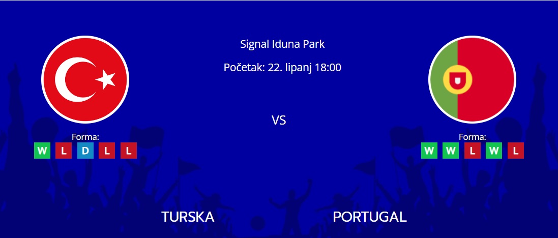 Tipovi za Turska vs. Portugal, 22. lipanj 2024., Euro 2024
